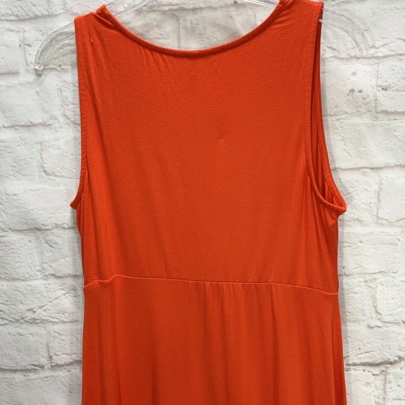 NWT Soma Dress Soutache Sleeveless Jersey Orange - Picture 10 of 10